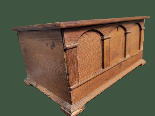 Wooden pine box with - wooden,
