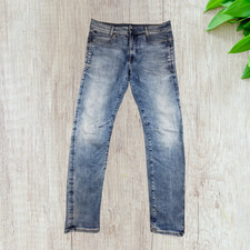 G-Star Jeans D-Staq 3D Skinny Fit Mens W34 L30 Blue Mid Rise Y2K