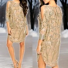 asos 20s gold Silver beaded