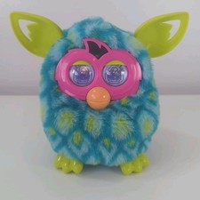Hasbro Furby Boom Peacock Turquoise Interactive Toy 2012 Tested & Working 