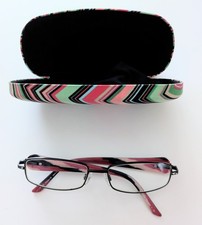 MISSONI 25 Eyeglasses Frame Brown Pink Rectangular Metal MI17001