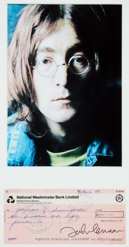 John lennon beatles signed - /,
