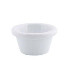 Ramekin White Smooth Melamine