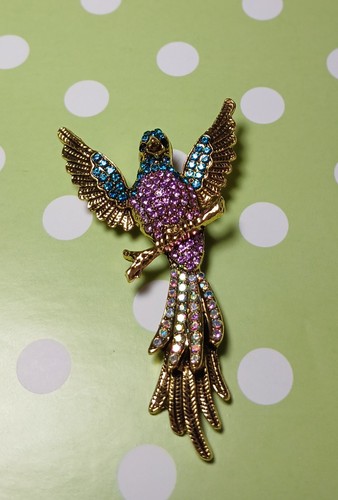 Beautiful bird brooch - beautiful,