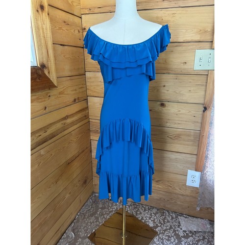 Vintage off shoulder tiered - shoulder,