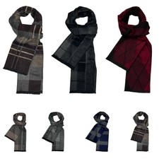 Plaid winter scarf - scarf, &