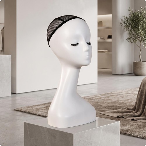 Swan neck mannequin - mannequin, head