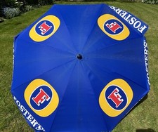 FOSTERS Pub Garden Round Umbrella Parasol Tiltable in Blue - Brand New