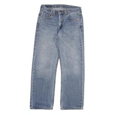 LEVI'S 506 Mens Jeans Blue Regular Straight Denim Medium W30 L30 Classic Fit