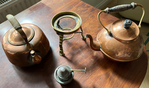 Copper metal kettle kettles - metal,