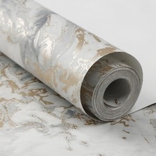 Cream Marble Metallic