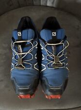 Men's Salomon Speedcross 4 - Blue Trail Running Shoes - UK Size 8