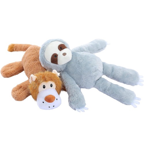 Squeaky plush dog toy - squeaky, pack