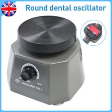 220V Dental Lab Oscillator Shaker Vibrator 4" Round Dentist Equipment Silver UK.
