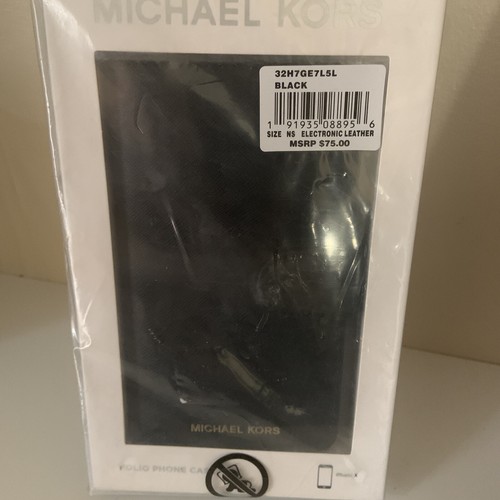 Michael kors black leather - black,