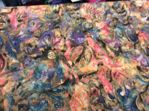 Javanese batik multicoloured - javanese,