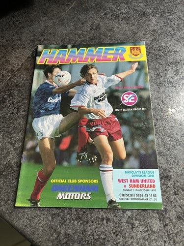 1992 west ham v - .,