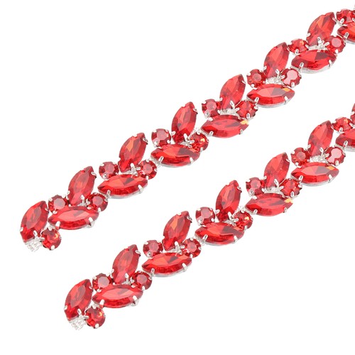 Crystal rhinestone chain trim - crystal,