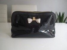 Ted Baker Caffara Bow Wash Bag Make up Bag Black Height 16cm Width 28cm RRP £32