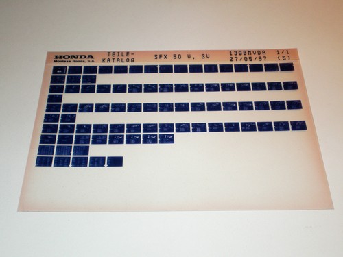 Microfiche spare parts - spare,