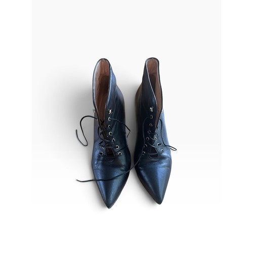 Crew black leather lace up - j.crew,
