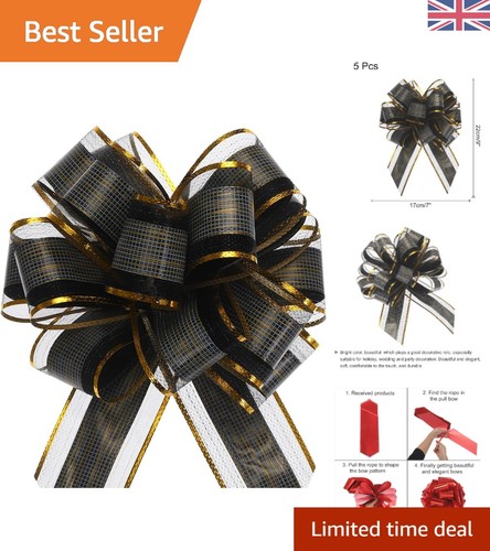 Classic black inch pull - black, bows