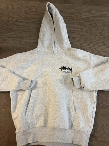 Stussy hoodie size grey - hoodie,