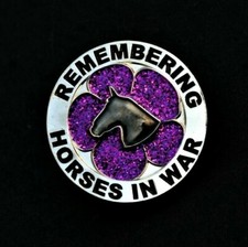 PURPLE POPPY GLITTER  - HORSES