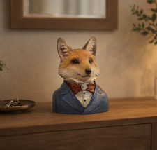 Fox Bust Ornament Sculpture