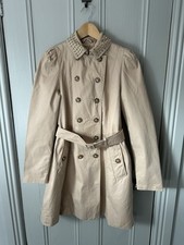Zara studded collar  Women's Trench Coat Mac Medium