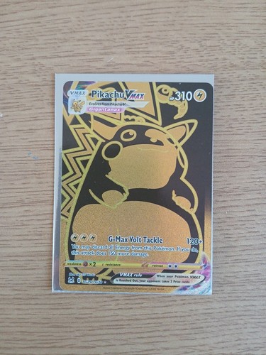 Pokeman pikachu vmax - pikachu, gold