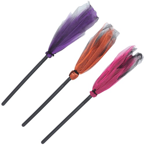 3pcs funny witch broom cosplay - broom,