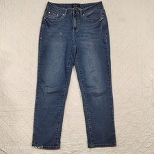 Earl Jeans Denim Blue Womens Size 10 Y2K Embroidered Stretch (Flaws)