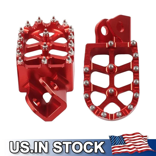Red foot pegs footrest - pegs,