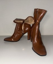 Primark Brown Patent Ankle