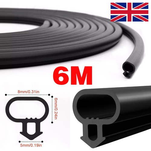 Universal black seal upvc door - black,