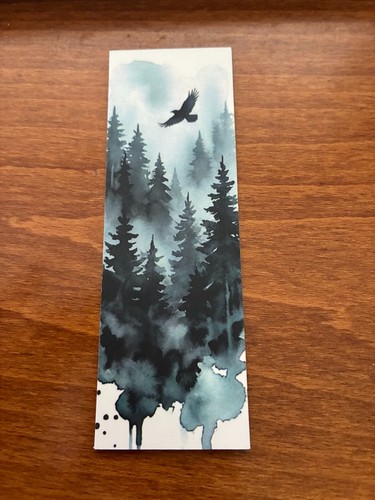 Raven crow themed bookmark - raven,