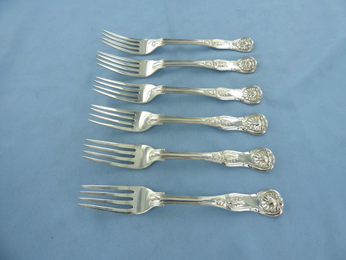 Antique set six - six, sterling