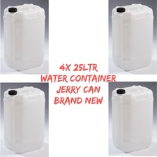 4 x 25L LITRE PLASTIC WATER