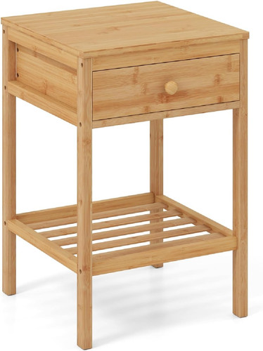 Bedside table bamboo - bedside, table,