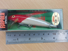 Vintage Rapala Countdown CD-11 00411 Japan Special  Red Head Pearl body.