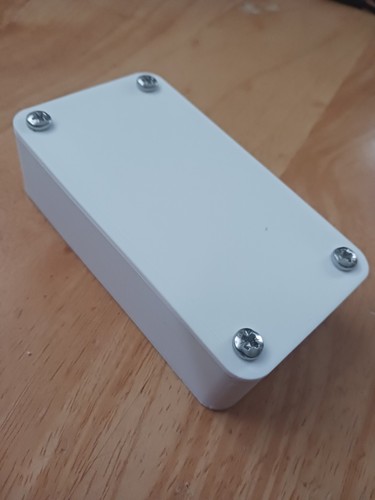 White plastic enclosure box - white,
