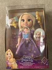 Disney Princess Rapunzel Hair Glow Doll Light-Up Singing Toy, 14-inch