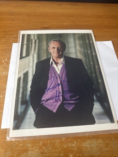 Anthony hopkins signed 5 - hopkins, 8.5"