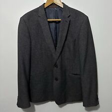 Burton Menswear London Mens Grey Blazer Jacket 46R Skinny Fit 