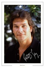PATRICK SWAYZE SIGNED PHOTO PRINT AUTOGRAPH GHOST POINT BREAK ROADHOUSE