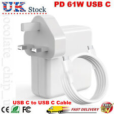 61W USB-C Power Adapter Charger Type-C Cable for Apple Macbook Air Pro Laptop UK