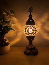 1500+ SOLD FREE LED BULB Turkish Moroccan Colourful Glass Light Desk Table Lamp