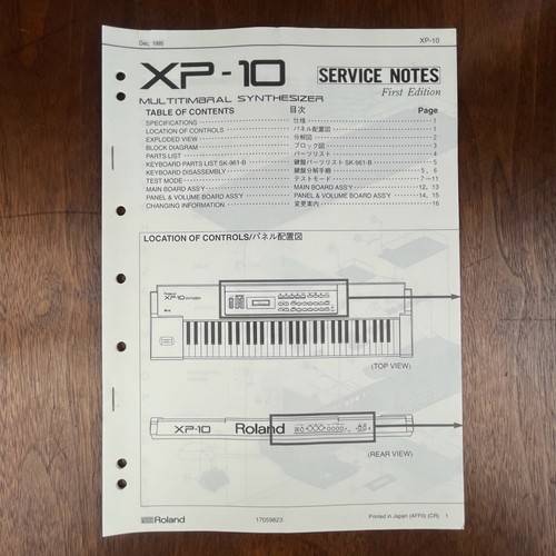 Vintage original roland 10 - original, xp-10