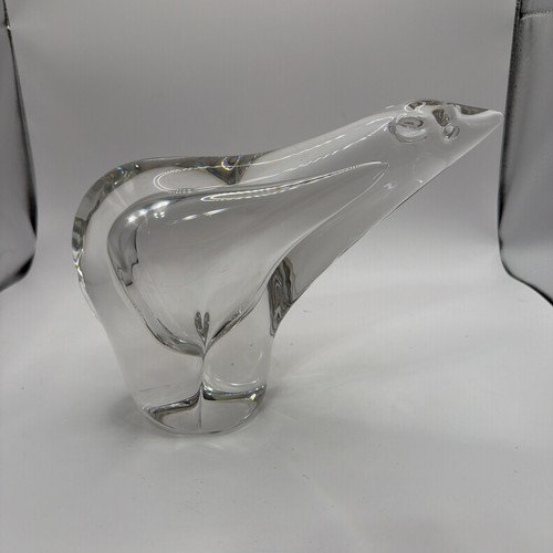 Italian glass polar bear - polar, h